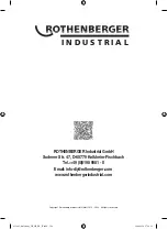 Preview for 72 page of Rothenberger Industrial 035984 Instruction Manual