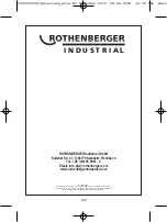 Предварительный просмотр 100 страницы Rothenberger Industrial 1500000006 Instructions For Use Manual