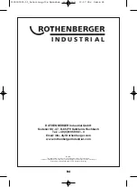 Предварительный просмотр 84 страницы Rothenberger Industrial 1500000050 Instructions For Use Manual