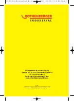 Предварительный просмотр 88 страницы Rothenberger Industrial 1500000597 Operating Manual