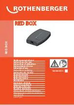 Rothenberger Red Box Instructions For Use Manual preview