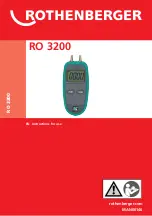 Preview for 1 page of Rothenberger RO 3200 Instructions For Use Manual