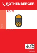 Rothenberger RO 77 Instructions For Use Manual preview