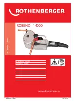 Preview for 1 page of Rothenberger ROBEND 4000 Instructions For Use Manual