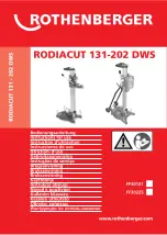 Rothenberger RODIACUT 131 DWS Instructions For Use Manual preview