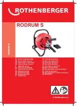 Rothenberger RODRUM S Instructions For Use Manual preview