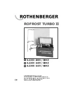 Предварительный просмотр 1 страницы Rothenberger Rofrost Turbo II Operating Instructions Manual