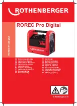 Preview for 1 page of Rothenberger ROREC Pro Digital Instructions For Use Manual