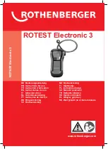 Preview for 1 page of Rothenberger ROTEST Electronic 3 Instructions For Use Manual