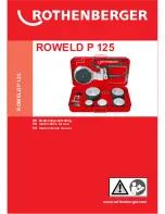 Rothenberger ROWELD P 125 Instructions For Use Manual preview