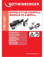 Rothenberger ROWELD P160-630B/Plus Instructions For Use Manual preview