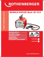 Rothenberger ROWELD ROFUSE Basic 48 V2.0 Instructions For Use Manual preview