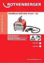 Preview for 1 page of Rothenberger ROWELD ROFUSE Print+ V2 Instructions For Use Manual