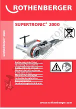 Preview for 1 page of Rothenberger SUPWERTRONIC 2000 Operating Instructions Manual