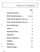 Preview for 4 page of Roto-Hoe 910-3 Assembly And Operations Instructions, Parts Manual