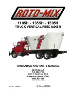 Roto-Mix 1105H Assembly, Operation And Parts Manual preview