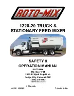 Предварительный просмотр 1 страницы Roto-Mix 1220-20 Safety & Operation Manual