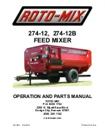 Roto-Mix 274-12 Operation And Parts Manual предпросмотр