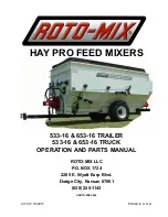 Preview for 1 page of Roto-Mix Hay Pro 533-16 Operation And Parts Manual