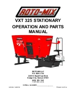 Roto-Mix VXT 325 Operation And Parts Manual предпросмотр