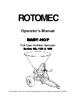 Preview for 3 page of Rotomec Baby-Hop 100 Series Operator'S Manual