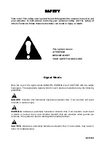 Preview for 2 page of Rotomec CYCLONE C50 Series Operator'S Manual