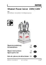 Preview for 1 page of ROTOR Vitamat Power 120 V Repair Instructions