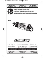 Preview for 1 page of RotoZip CR18L Operating/Safety Instructions Manual