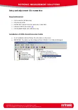 Preview for 1 page of Rotronic CF5/8 Series Setup And Adjustment