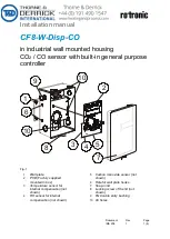 Preview for 1 page of Rotronic CF8-W-Disp-CO Installation Manual