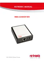 Rotronic RMS-CONVERTER Manual preview