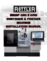 Rottler EM69P CNC 5 AXIS Installation Manual preview