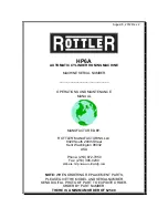 Preview for 1 page of Rottler HP6A Operation And Maintenance Manual