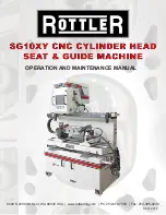 Preview for 1 page of Rottler SG10XY Operation And Maintenance Manual