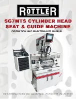 Rottler SG7MTS Operation And Maintenance Manual preview