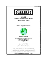 Rottler SG9M Operation And Maintenance Manual preview