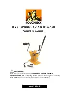 Предварительный просмотр 1 страницы Roughneck 41822 Owner'S Manual