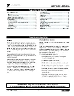 Preview for 2 page of Roundup Food Equipment Division 9300306 Owner'S Manual