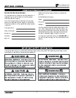 Preview for 3 page of Roundup Food Equipment Division 9300306 Owner'S Manual