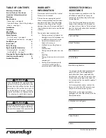 Предварительный просмотр 2 страницы Roundup GST-5V Manual