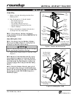 Предварительный просмотр 7 страницы Roundup VCT-1000 Owner'S Manual