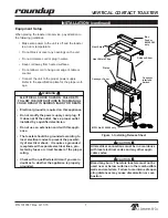 Preview for 7 page of Roundup VCT-20 Deluxe Owner'S Manual