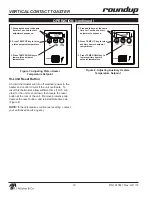 Preview for 10 page of Roundup VCT-20 Deluxe Owner'S Manual