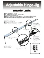 Preview for 1 page of RoutingJigs Adjustable Hinge Jig Instruction Leaflet