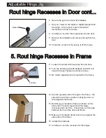 Preview for 4 page of RoutingJigs Adjustable Hinge Jig Instruction Leaflet