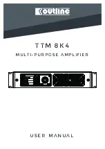 Routline TTM 8K4 User Manual preview