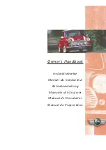 Rover Group 1999 Mini Owner'S Handbook Manual preview