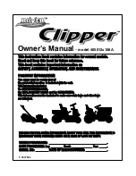 Предварительный просмотр 1 страницы Rover Clipper 405012x108A Owner'S Manual