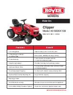 Предварительный просмотр 1 страницы Rover Clipper 405606X108 Specification Sheet