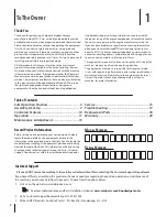 Preview for 2 page of Rover CSV 060 Operator'S Manual